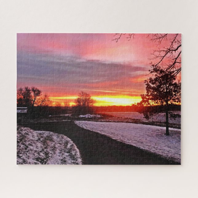 QUEBRA-CABEÇA AMANHECER NO INVERNO (Horizontal)