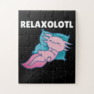 Quebra-cabeça Amantes De Axolotl Relaxolotl, Animais Cutos Relax