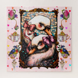 Quebra-cabeça Amantes do cisne