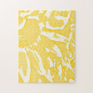 Quebra-cabeça Amarelo-Abstrato Difícil