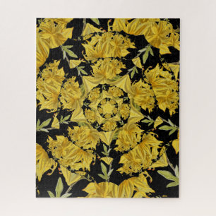 Quebra-cabeça Amarelo e preto Azalea arte fractal