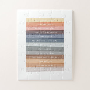 Quebra-cabeça Amazing Grace Lyric Colorful Art