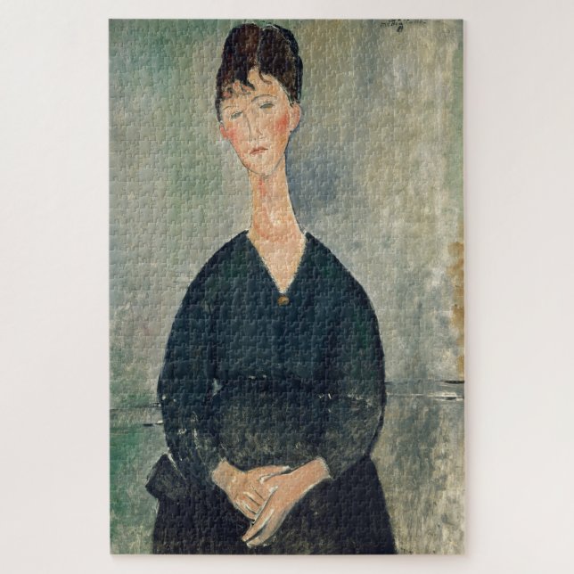 Quebra-cabeça Amedeo Modigliani - Cantor de café (Vertical)