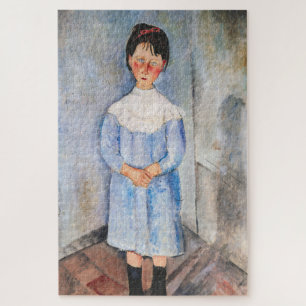 Quebra-cabeça Amedeo Modigliani - Menina de Azul
