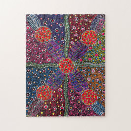 Quebra-cabeça Ameixas de caça e tintas tradicionais