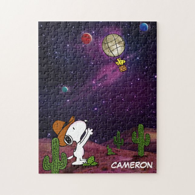 Quebra-cabeça Amendoins | Snoopy & Woodstock Cowboy (Vertical)