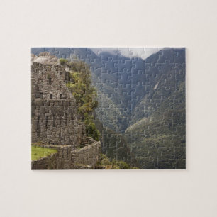 Quebra-cabeça América do Sul, Peru, Machu Picchu. Ruínas de pedr