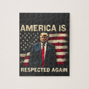 Quebra-cabeça América é respeitada novamente Trump USA 4 de julh