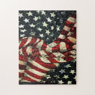 Quebra-cabeça American Flag-Camouflage por Shirley Taylor