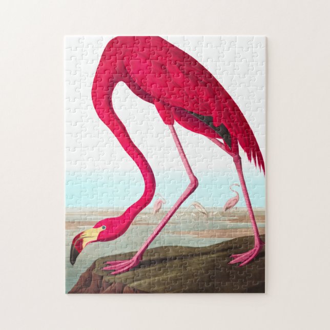 Quebra-cabeça American Flamingo, por John James Audubon (Vertical)