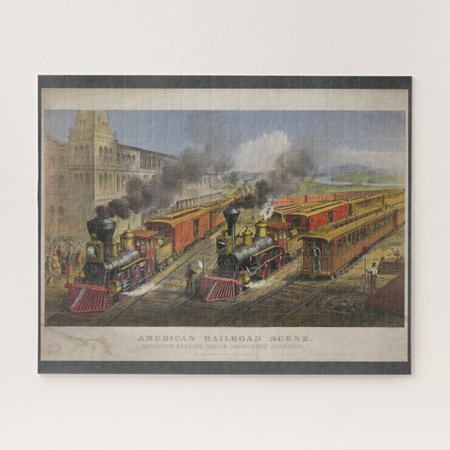 Quebra-cabeça American Railroad Scene (Horizontal)