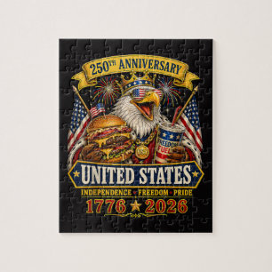 Quebra-cabeça Americano 1776 2026 250º 4 de julho Dia da Indepen