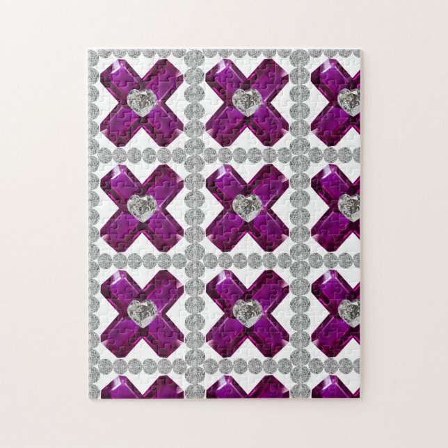 Quebra-cabeça Ametist Diamond Art, Purple (Vertical)
