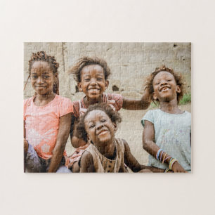 Quebra-cabeça Amigos Rindo Garotas Africanas