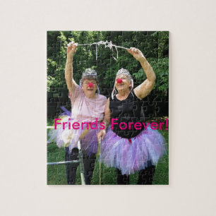Quebra-cabeça Amigos + Tutus = tempos do divertimento