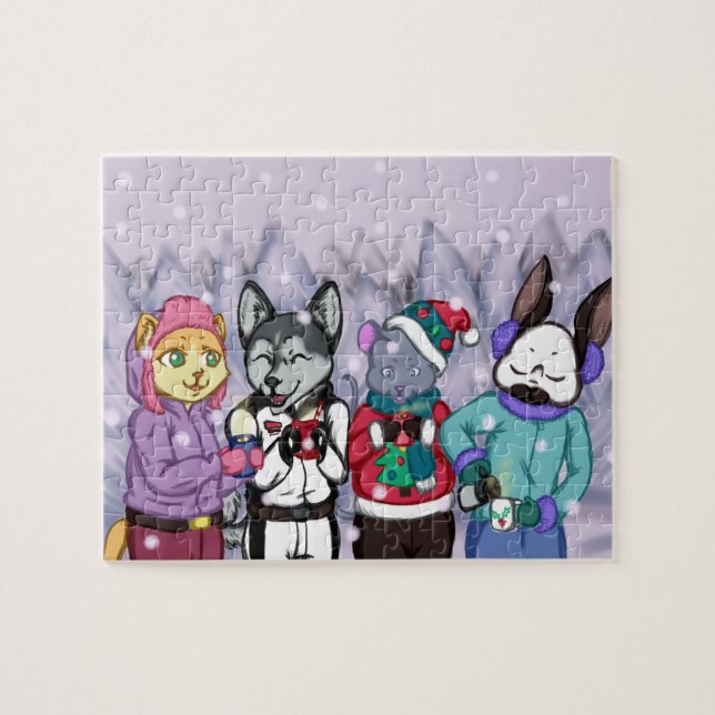 Quebra-cabeça Amizade Aarma o Coração (Horizontal)