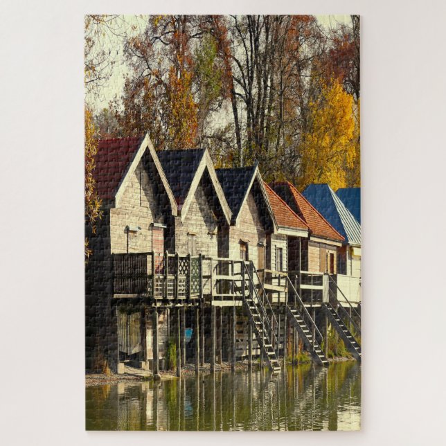 Quebra-cabeça Ammersee Bavaria Alemanha. (Vertical)