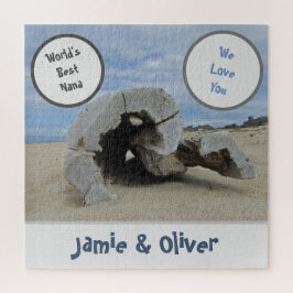 Quebra-cabeça Amo-Te Nana Deserta Pacific Beach Driftwood