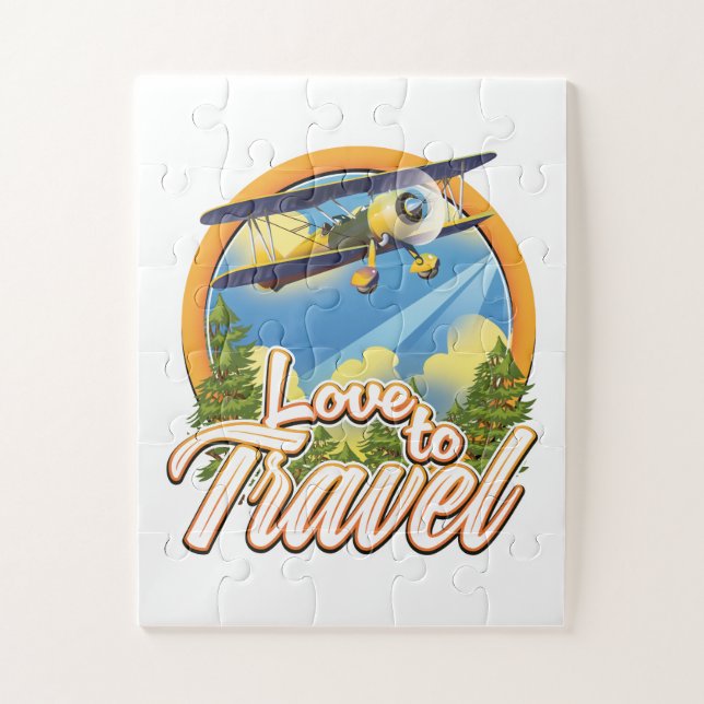 Quebra-cabeça Amo Viajar (Vertical)