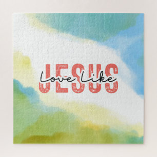 Quebra-cabeça Amor Como Jesus Citação Cristã Inspiradora