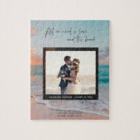 Amor e a Foto do Casamento de Praia