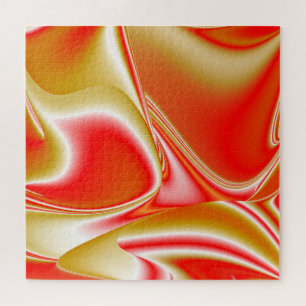 Quebra-cabeça Amor e Abstrato 3D Rainbowart Dourado