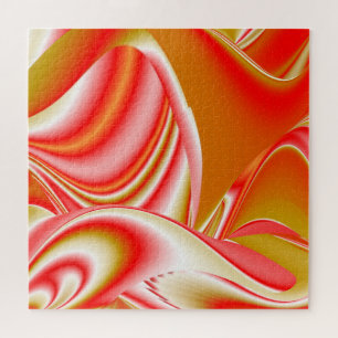 Quebra-cabeça Amor e Abstrato 3D Rainbowart Dourado