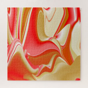 Quebra-cabeça Amor e Abstrato 3D Rainbowart Dourado