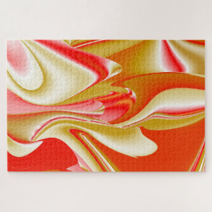Quebra-cabeça Amor e Abstrato 3D Rainbowart Dourado