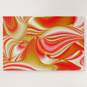 Quebra-cabeça Amor e Abstrato 3D Rainbowart Dourado