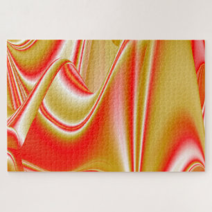 Quebra-cabeça Amor e Abstrato 3D Rainbowart Dourado