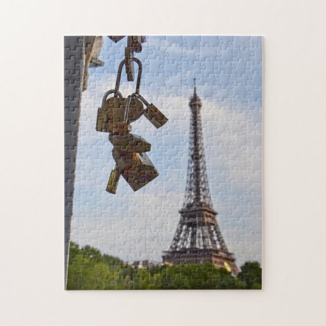 Quebra-cabeça Amor em Paris - 11x14 - 252 pcs Jigsee Quebra-cabe (Vertical)