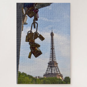 Quebra-cabeça Amor em Paris - 20x30 - 1014 pcs Jigsee Quebra-cab