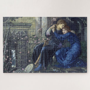 Quebra-cabeça Amor entre as ruínas (por Edward Burne-Jones)