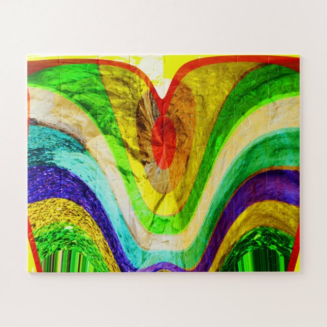 Quebra-cabeça Amor oculto, arte da joia (Horizontal)