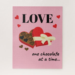 Quebra-cabeça Amor Um Chocolate por Vez Engraçado