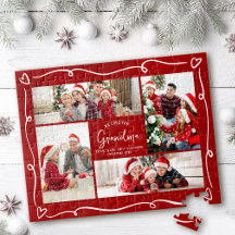 Amor Vermelho de Natal Vovó 4 Fotos Divertidas Gar