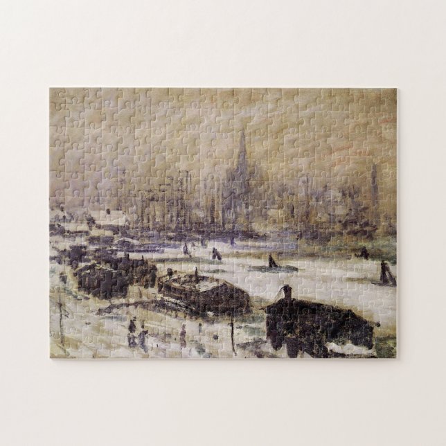 Quebra-cabeça Amsterdã no Snow Monet Fine Art (Horizontal)