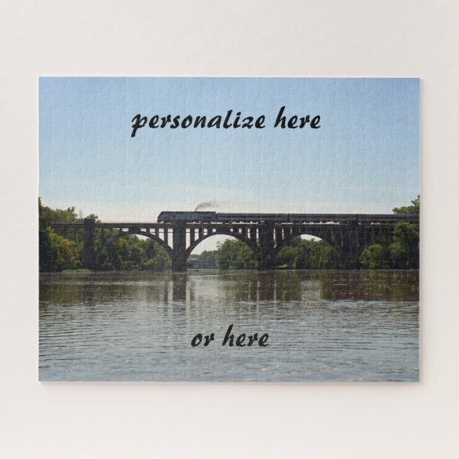 Quebra-cabeça Amtrack Train Crossing Rappahannock River (Horizontal)