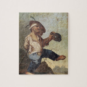 Quebra-cabeça Anão que guardara um jarro (óleo nas canvas