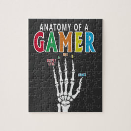 Quebra-cabeça Anatomia De Um Esqueleto De Jogador Mão quebra-cab