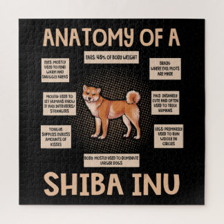 Quebra-cabeça Anatomia De Um Presente Engraçado Shiba Inu