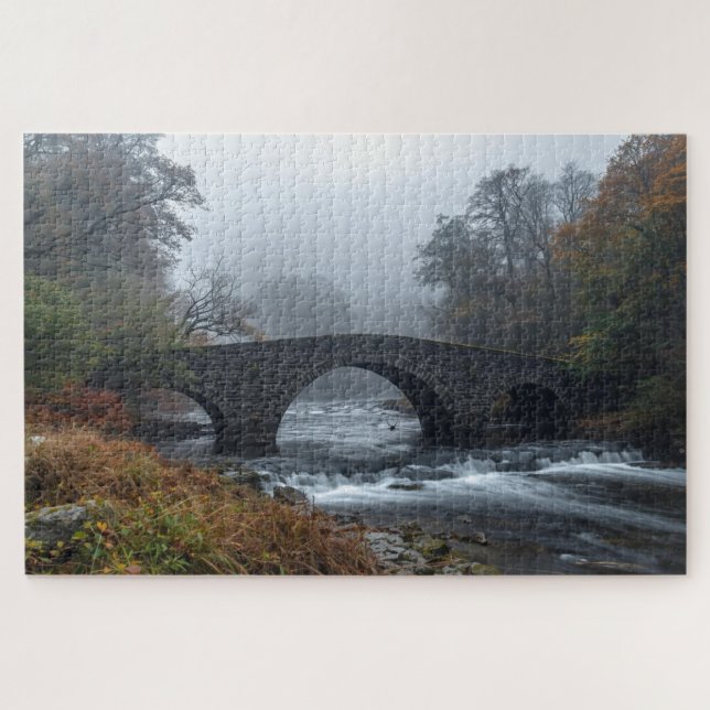 Quebra-cabeça Ancient Highland Stone Bridge Jigsaw Puzzle (Horizontal)