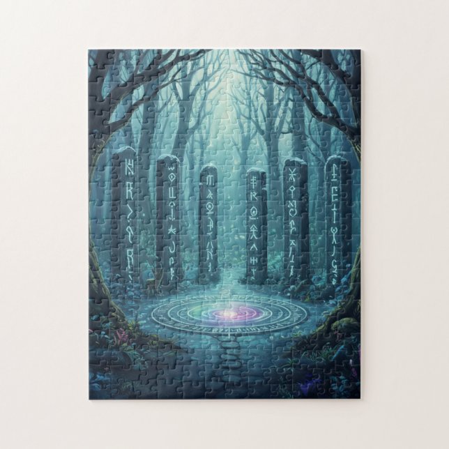 Quebra-cabeça Ancient Mystical Runes Glowing Stone Puzzle - Celt (Vertical)