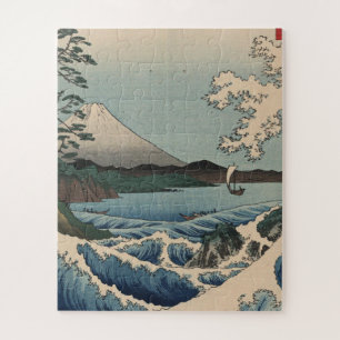 Quebra-cabeça Ando Hiroshige - Mar em Satta, Província de Surug