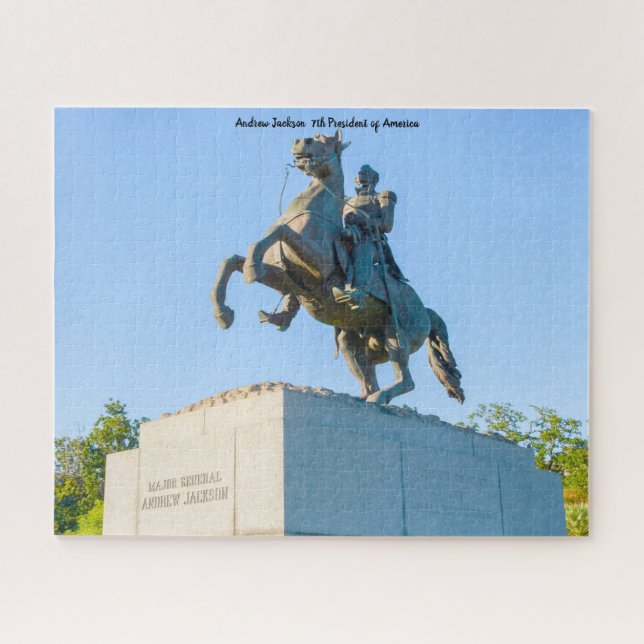 Quebra-cabeça Andrew Jackson 7 presidente da América. (Horizontal)