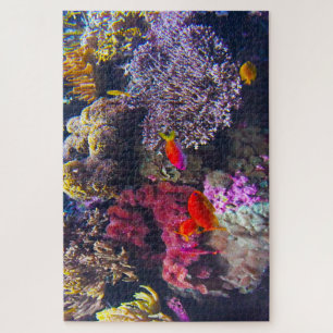 Quebra-cabeça Anêmonas-do-mar e Peixes Tropicais.