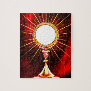 Quebra-cabeça Anfitrião de Sacramentos Abençoados por Arte AI nu