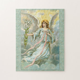 Quebra-cabeça Angel em azul