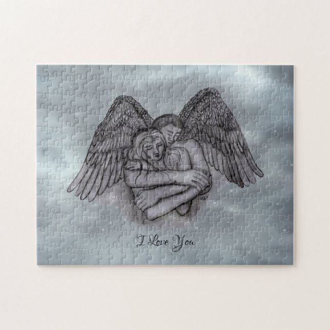 Quebra-cabeça Angel Eros no Amor, eu te amo (Horizontal)